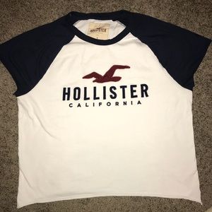 Hollister t shirt crop top
